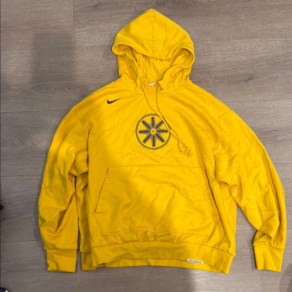 Yellow Nike Hoodie with Logo